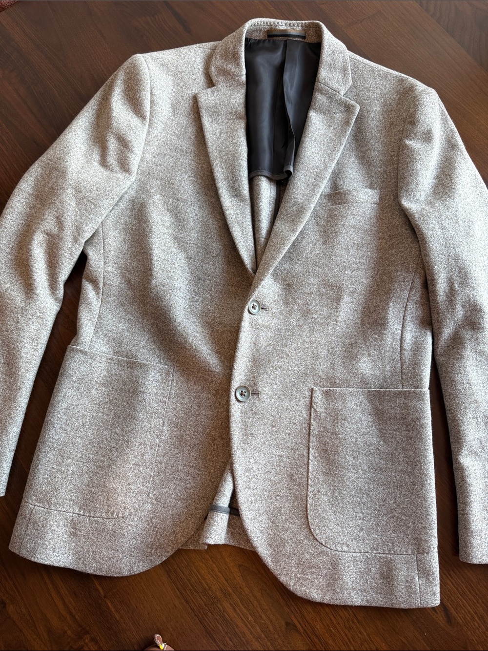 Martinique - Men's Tailored Gray Textured Blazer - EUR48/USA38